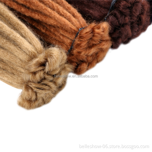 Hot sell wholesale 20inch  soft dreadlock braids Dreadlocks Hair Extensions synthetic dreadlock